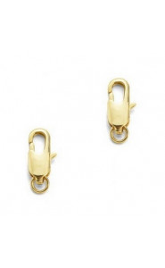 Metalen (brass) karabijn sluiting 6x12mm - Goud